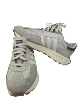 adidas Men's Light Gray Suede & Leather Athletic Sneakers